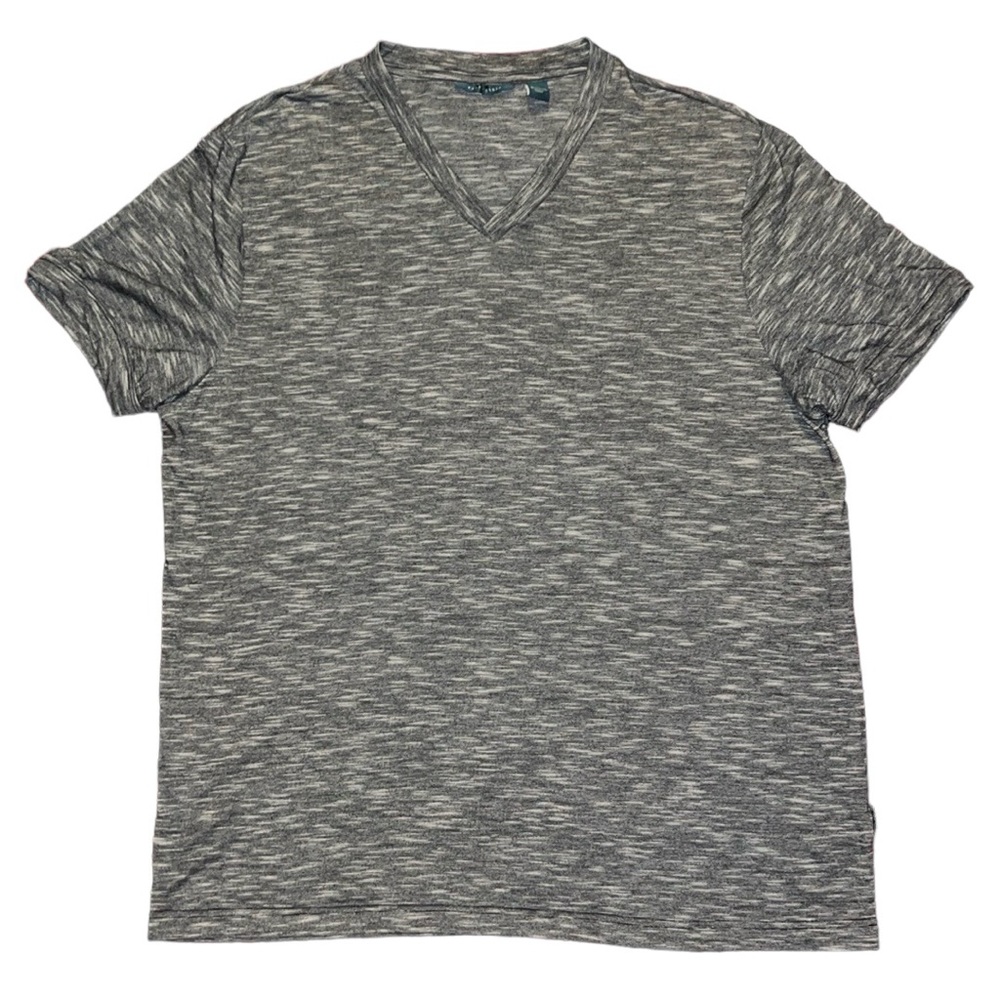 🌻 Perry Ellis Bluish Grey Striped Tee